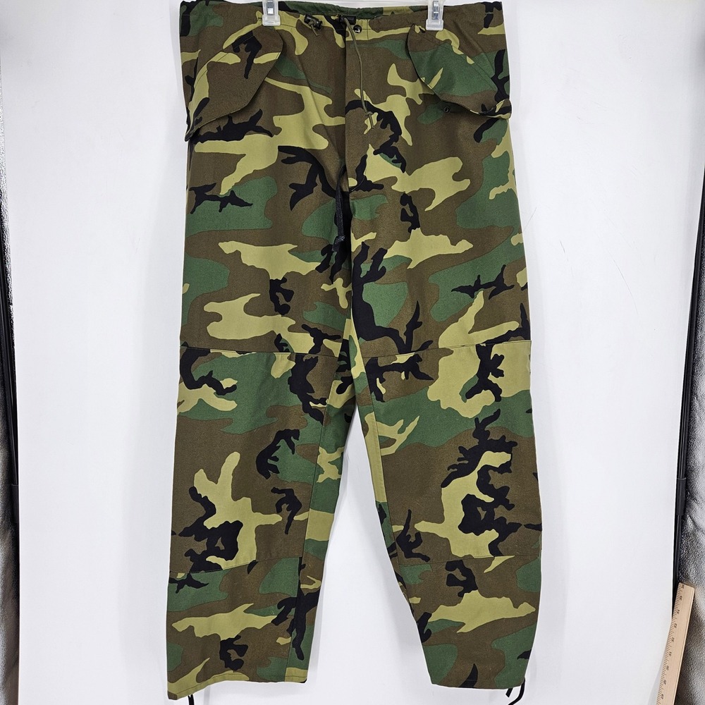 Military Cold Weather Pants Mens Large Long‎ Camouflage Trouser Gore Seam Camo